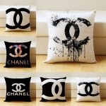 Linen Cushion Covers,45 x 45 cm, Decorative Cushion Cover,  famous brand Pattern, Cushion Cover, Sofa Cushion for Easter, Sofa, Couch, Bed, Home