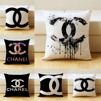 Linen Cushion Covers,45 x 45 cm, Decorative Cushion Cover,  famous brand Pattern, Cushion Cover, Sofa Cushion for Easter, Sofa, Couch, Bed, Home