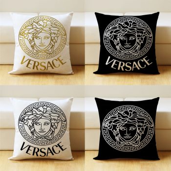 Home Linen Cushion Covers,45 x 45 cm, Decorative Cushion Cover, Famous brand Pattern Cushion Cover, Sofa Cushion for Easter, Sofa, Couch, Bed