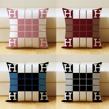 Home Linen Cushion Covers,45 x 45 cm, Decorative Cushion Cover, Soft Washable Square Large Cushion Cover, Sofa Cushion for Sofa, Couch, Bed