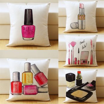 Home Cushion Covers Pillow Case for Sofa Couch Chair Bedroom Modern Decor,Makeup Collection Decorative Cushion Cover for Bedroom Sofa Living Room