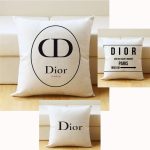Square Cushion Cover,Famous brand Pattern Pillow Cover,  Linen Decorative Pillowcase 45*45cm, Home Decor Decorations for Sofa Couch Bed Chair