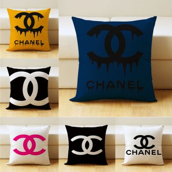 Home Cushion Cover, 18 x 18 in,Famous brand Pattern,Linen Cushion Covers, Decorative Cushion Cover,Sofa Cushion for Easter, Sofa, Couch, Bed